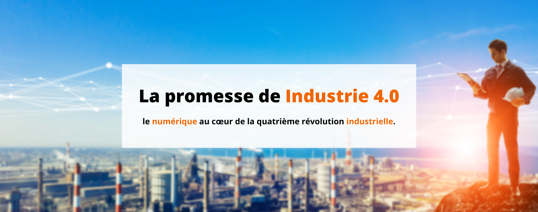 Promesse de l'industrie 4.0 - Bannière Site web