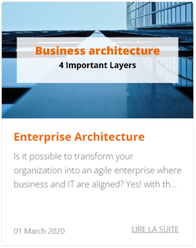 Business architecture blog